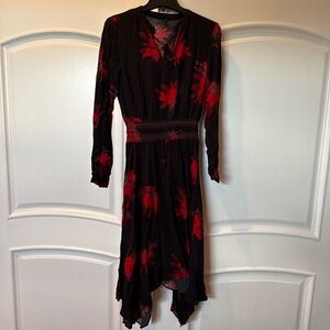 Desigual Embroidered Drop Corner Midi Dress,S, NWOT